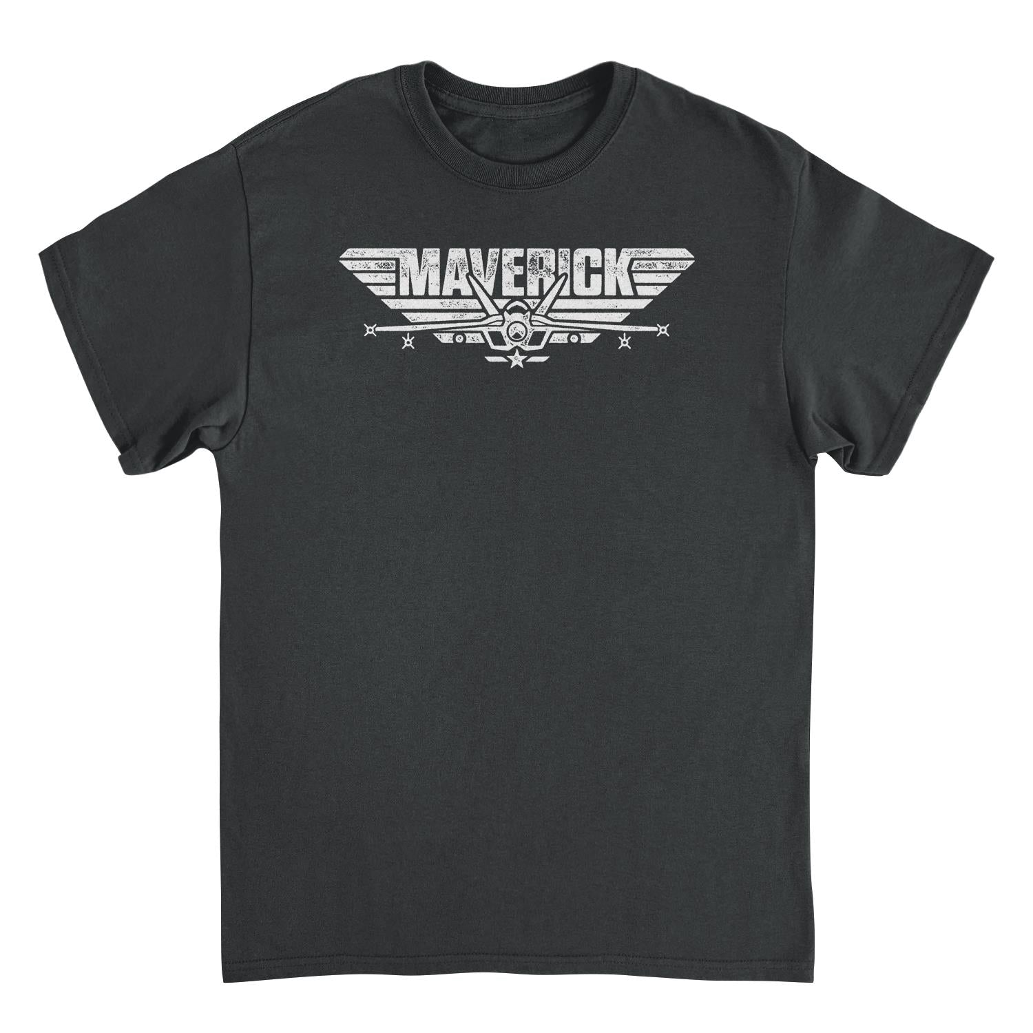 Top Gun Maverick Logo T-Shirt – Aviation Movie Graphic Tee (Black, Unisex)