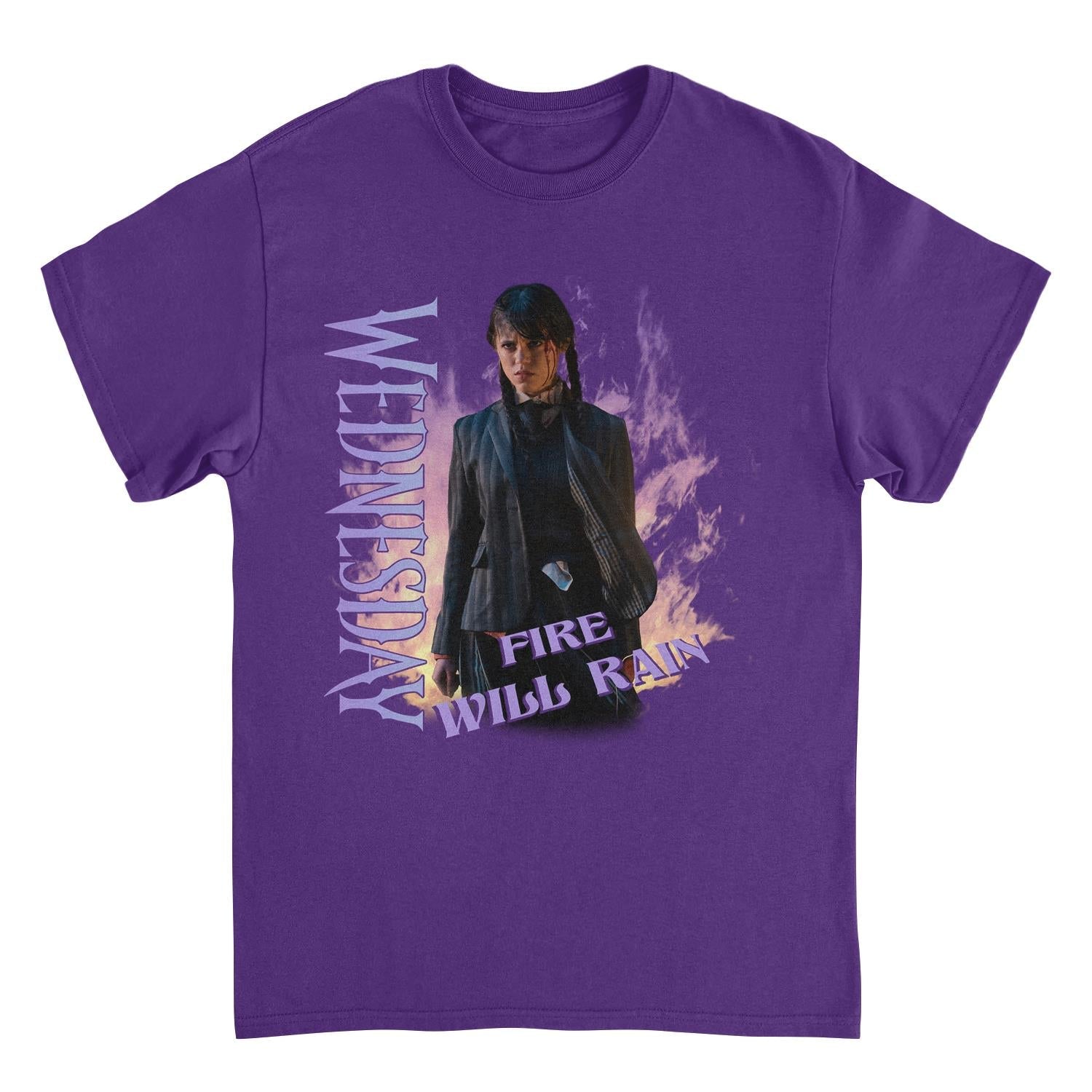 Wednesday Fire Purple T-Shirt