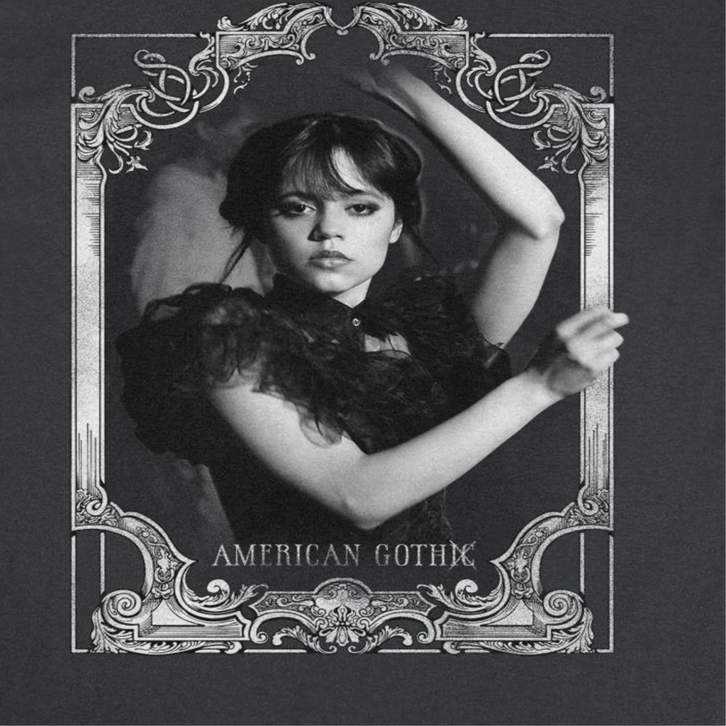 Wednesday American Gothic Black T-Shirt