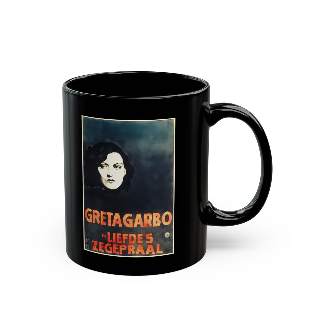 Greta Garbo Black Mug 11oz