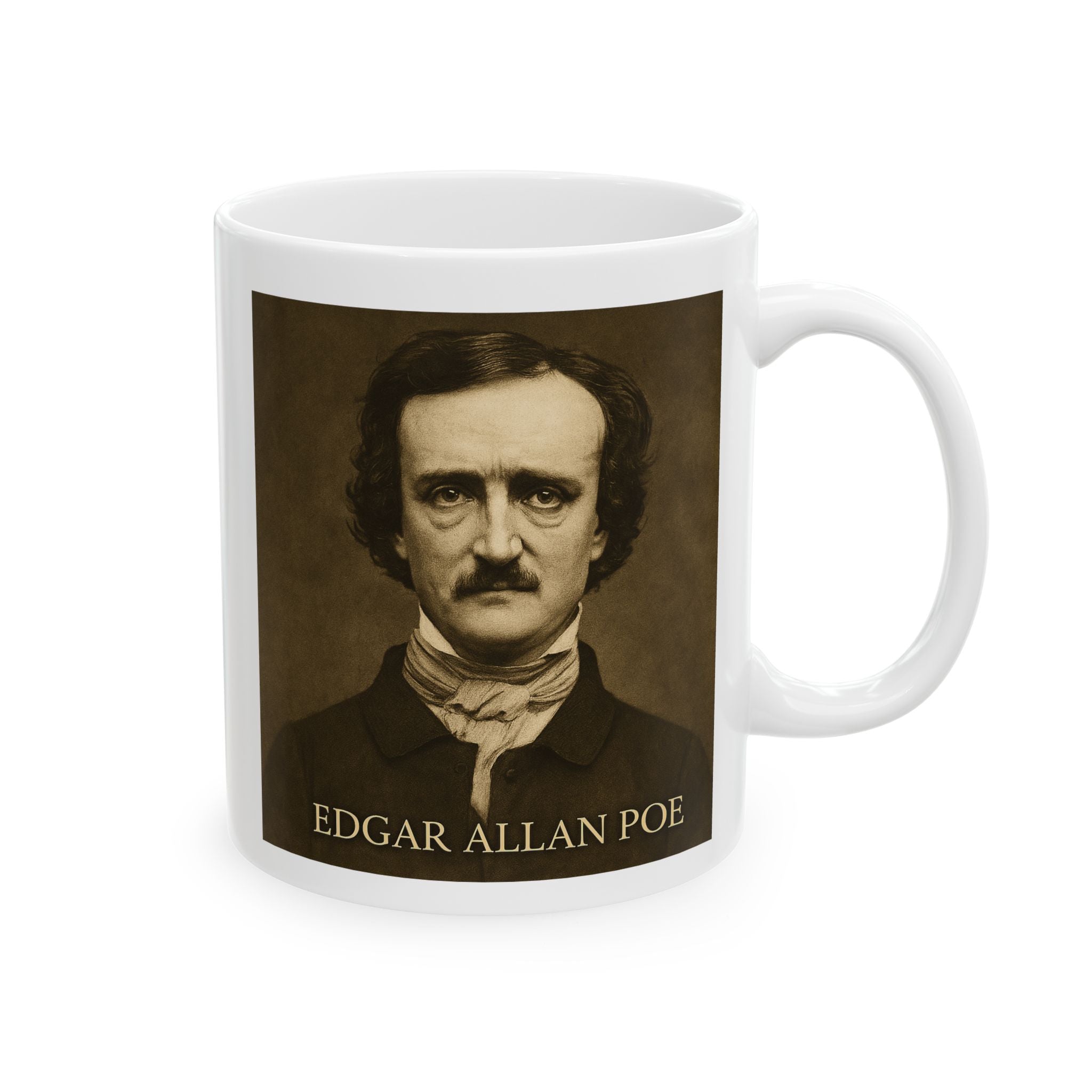 Edgar Allan Poe White Ceramic Mug 11oz