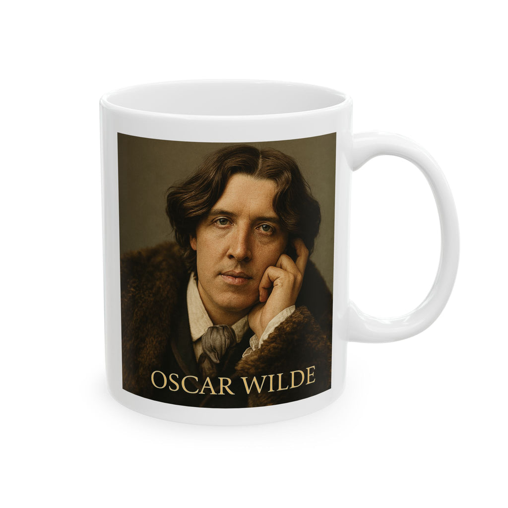 Oscar Wilde White Ceramic Mug 11oz
