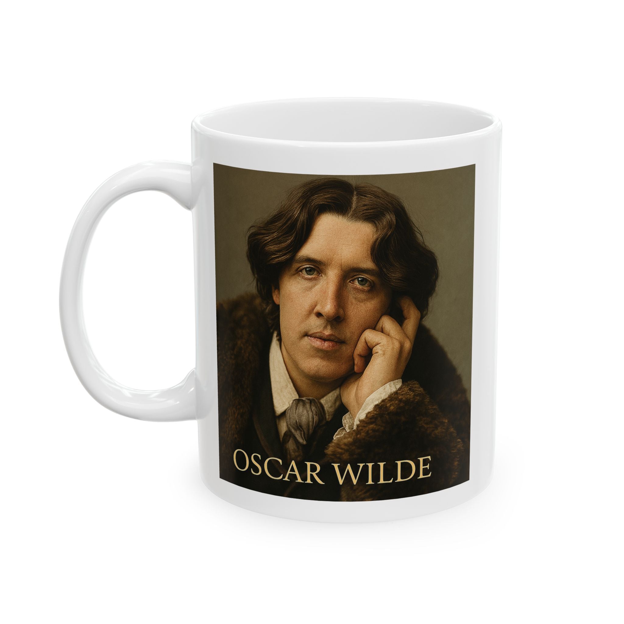 Oscar Wilde White Ceramic Mug 11oz