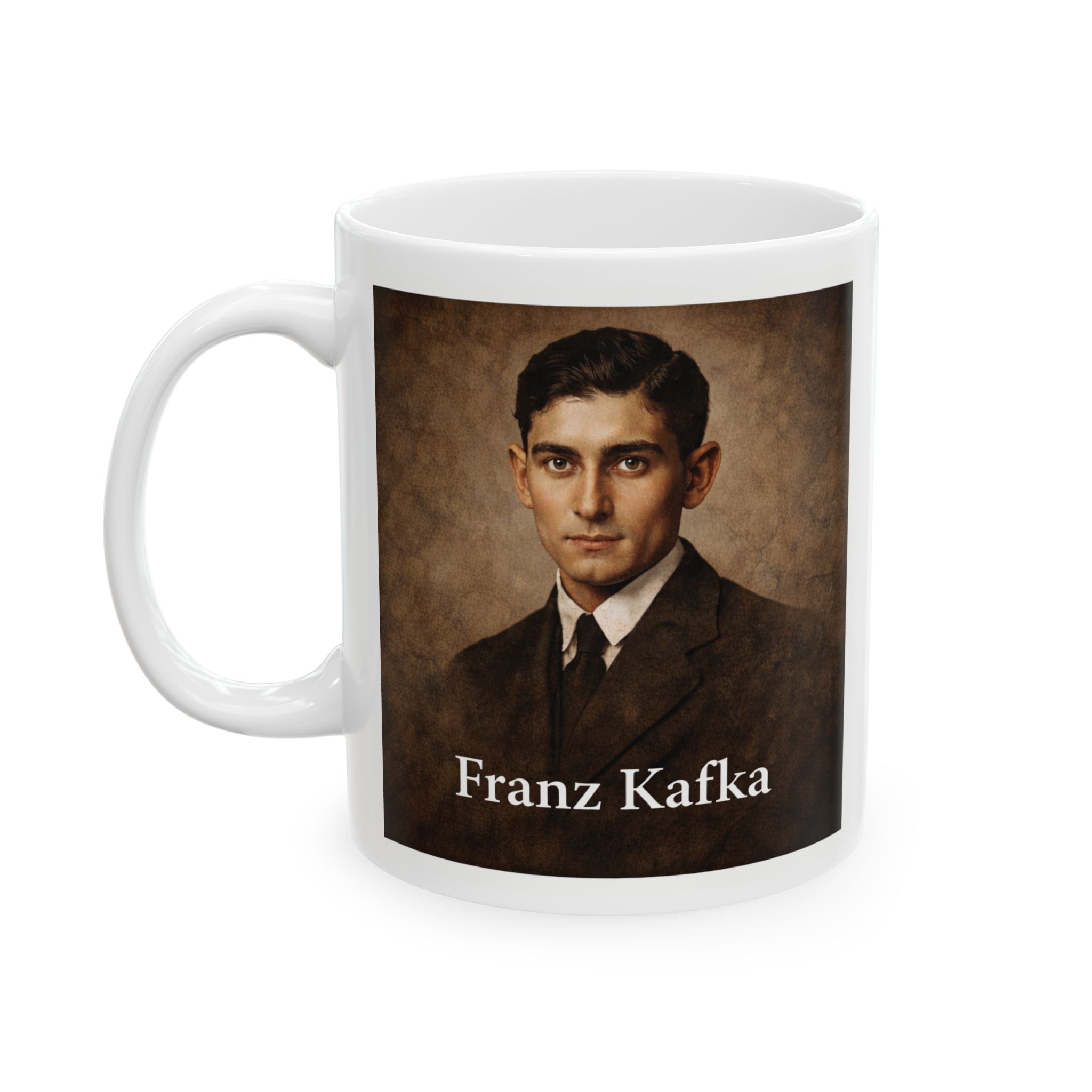 Franz Kafka White Ceramic Mug 11oz