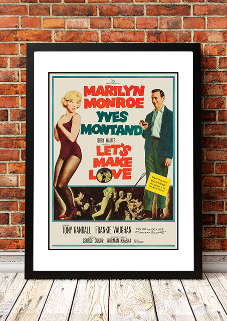 NNEDSZ Marilyn Monroe ‘Let’s Make Love’ Framed Movie Poster! - Framed A3
