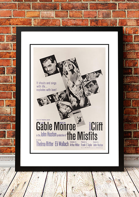 NNEDSZ Marilyn Monroe ‘The Misfits’ Framed Movie Poster! - Framed A4