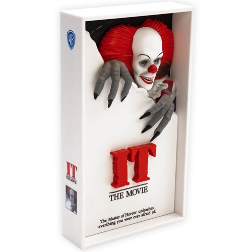 IT Pennywise 3-Deep VHS Statue (Steven King Classic)