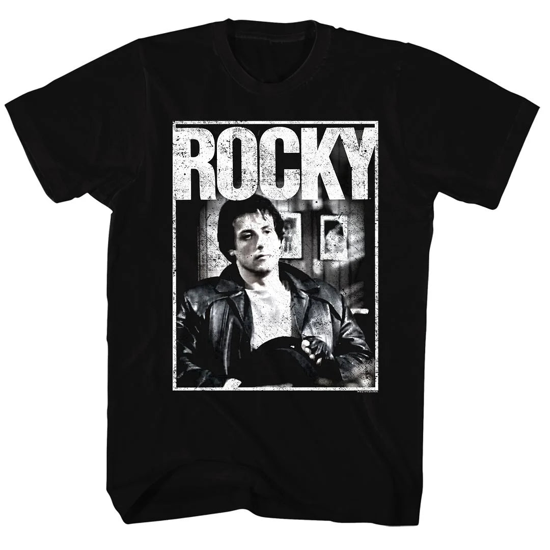 Rocky Movie Sitting Black T-Shirt