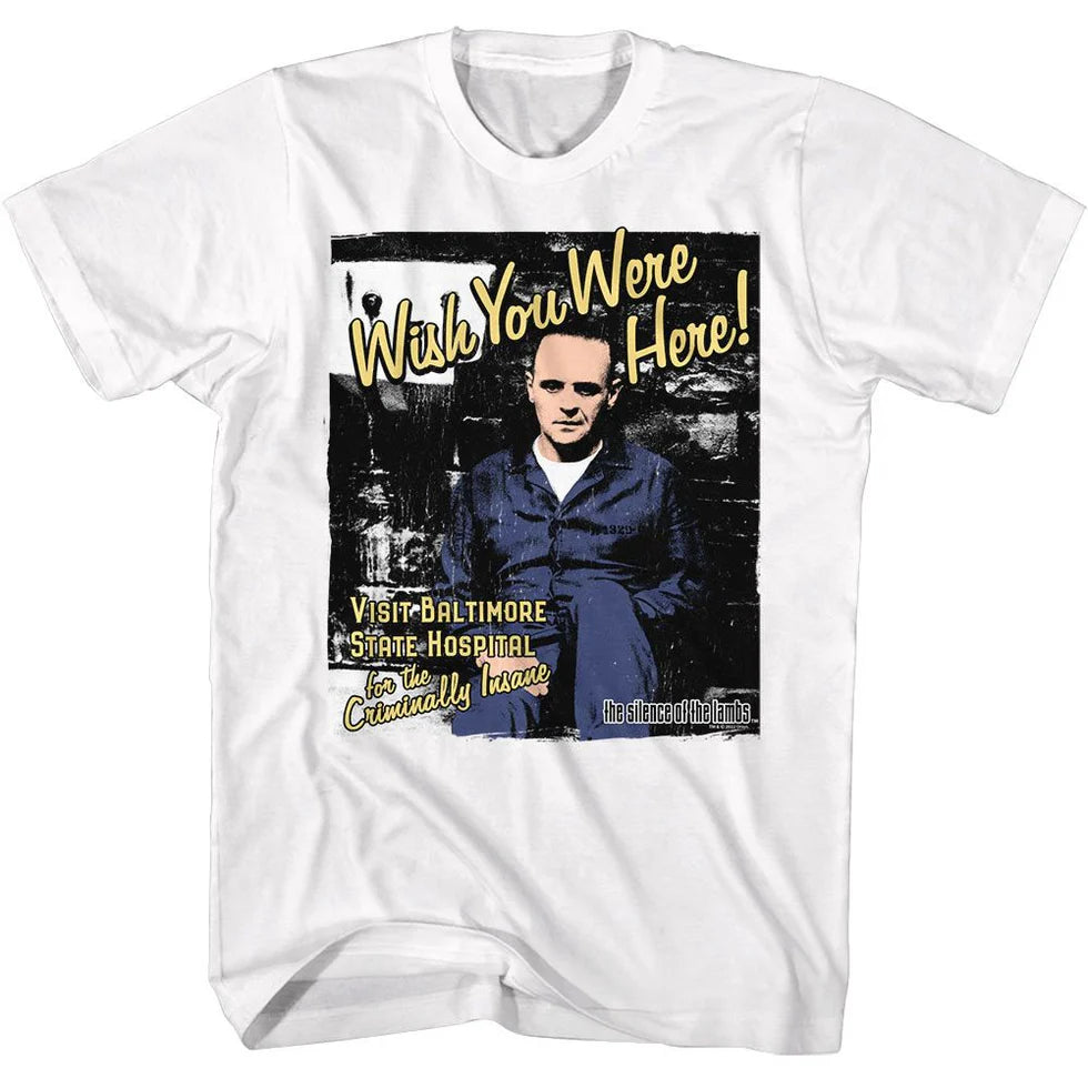 Silence of the Lambs, Hannibal Cell White T-Shirt