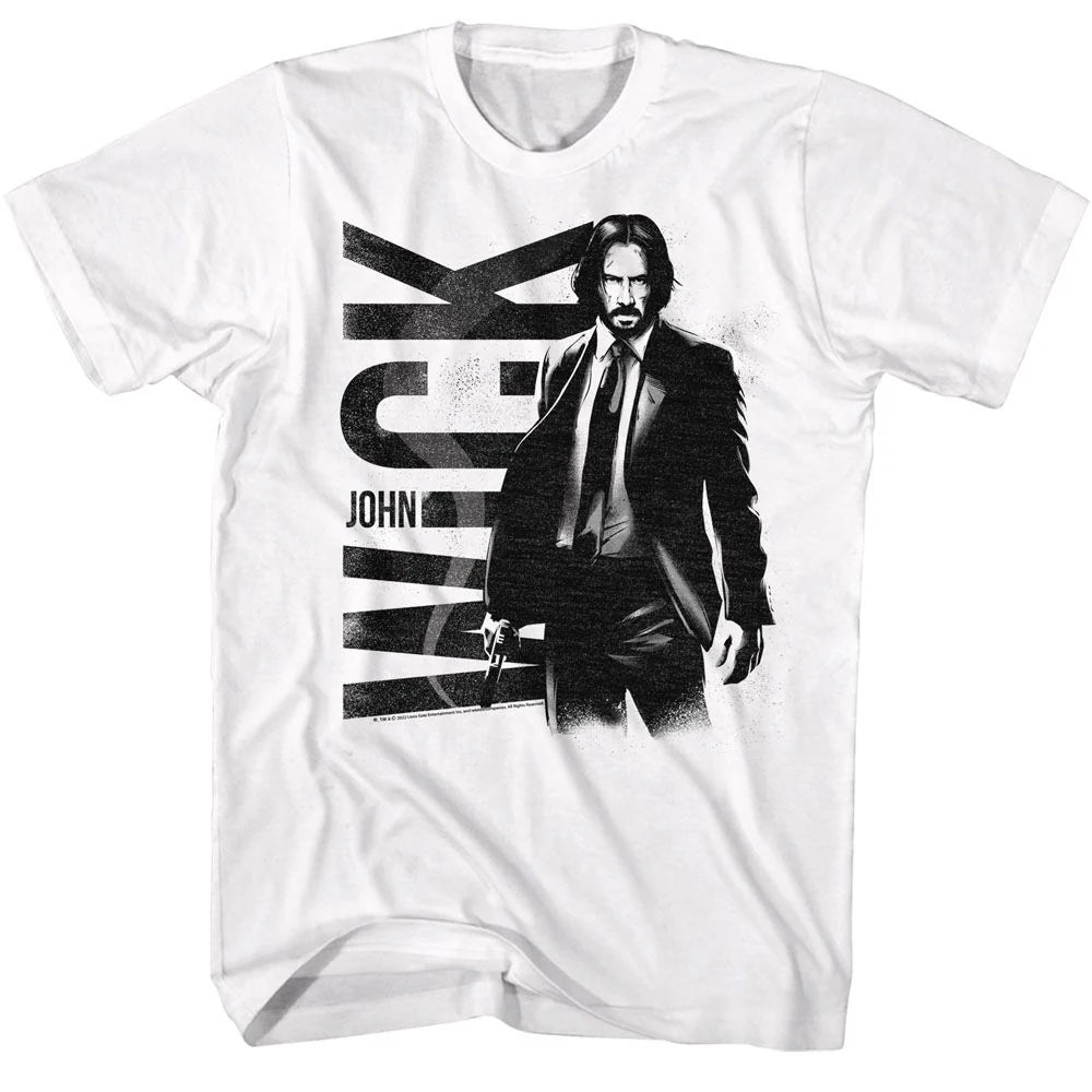 John Wick White Adult T-Shirt
